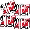 Big Dot of Happiness 2025 Red Graduation Decorations - DIY Party Essentials - Set of 20 - 2 of 4