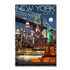 Trademark Fine Art -Lantern Press 'New York' Canvas Art - 2 of 3