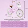 Costway 18'' Kids Bike Toddler Bicycle with Training Wheel Kickstand for 4-8 Years Old Purple/Pink/Turquoise/Blue/Beige/Green - 3 of 4