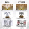 Aoibox Christmas tree topper lighted with 6 projection modes 3D silver glitter snowflake LED rotating projector 1 Piece for holiday decor - 4 of 4
