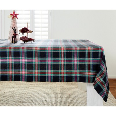 Solino Home Linen Jewel Plaid Tablecloth