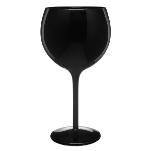 Artland 18oz 4pk Balloon Wine Glasses Black