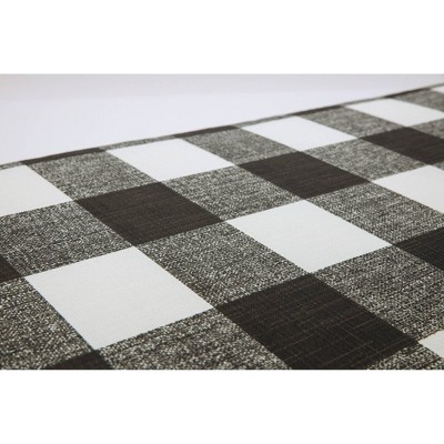 Anderson Matte Black Buffalo Check 16.5" Throw Pillow Set