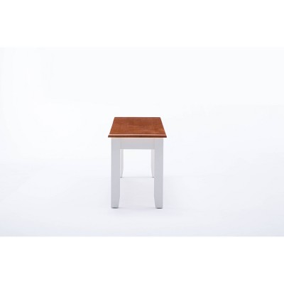 Bloomington 48" Cream and Honey Oak Shaker Bench
