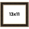 PosterPalooza | Photo Size Ornate Brown Picture Frame - UV Acrylic, Foam Board Backing, Hanging Hardware - 2 of 4