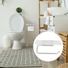 Unique Bargains Wall Mount Aluminum Acrylic Bathroom Toilet Paper Holder Silver Tone Clear 1 Pcs - 2 of 4
