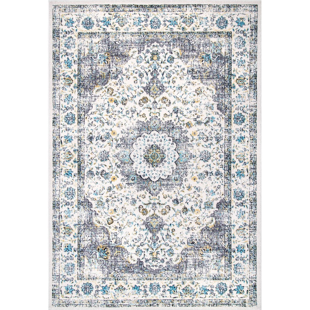 10'x13' Verona Vintage Persian Style Area Rug Gray - nuLOOM