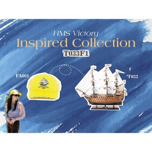HMS Victory Combo – 27 in Model Ship and Classic Embroidered Hat By Old Modern Handicrafts - 1 of 4