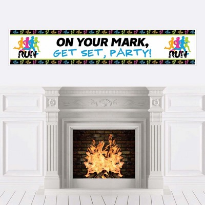 Big Dot of Happiness Set the Pace - Running - Track, Cross Country or Marathon Party Decorations Party Banner