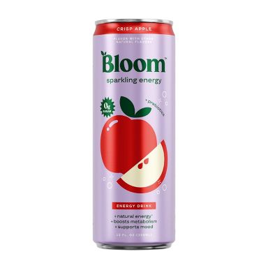 BLOOM NUTRITION Sparkling Energy Drink - Crisp Apple - 12 fl oz Can