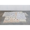 Storied Home Modern Boho Tufted Cotton Geometric Print Rug, Black and White - 4 of 4