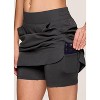RBX Active Women's Longer Length Quick Drying Lightweight Travel Tennis Golf Skirt with Built-In Shorts and Pockets - 2 of 4