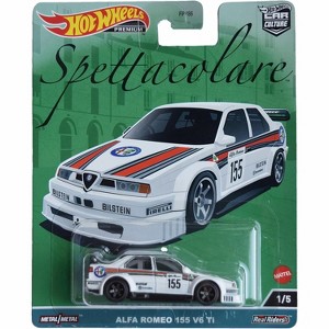 Hot Wheels Alfa Romeo 155 V6 Ti Car Culture 1:64 Premium Die-Cast Vehicle | Real Riders & Metal Chassis Collectible Car - 1 of 1