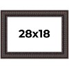 PosterPalooza | 3.5" Wide Ornate Brown Picture Frame - UV Acrylic, Backing Board, Hanging Hardware Included - 2 of 4