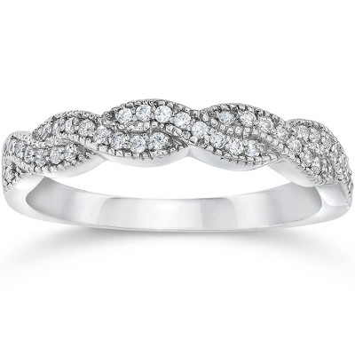 Pompeii3 1/3ct Diamond Infinity Ring 14K White Gold