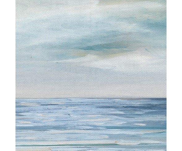 24"x48" Silver Shore By Sally Swatland Art On Canvas - Fine Art Canvas