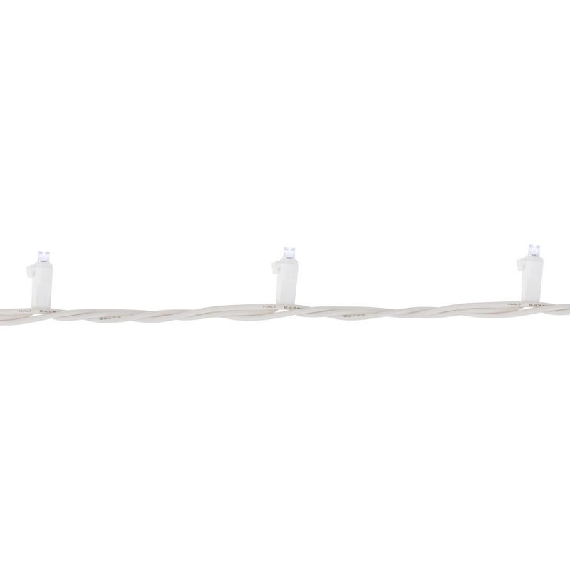 Northlight 50ct LED Wide Angle Christmas Lights White - 16.25' White Wire, 4 of 5