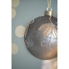 Tramull Set of 4 Glass Christmas Ball Ornaments, 4.7" Hanging Decor for Holiday Tree & Party Decorations - 2 of 4