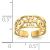 Black Bow Jewelry Daisy Flower Toe Ring in 14 Karat Gold - 3 of 4