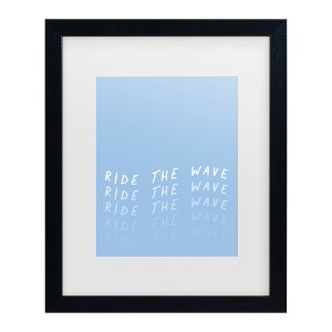Trademark Fine Art - Beth Cai  Ride the Wave Matted Framed Art - 1 of 4