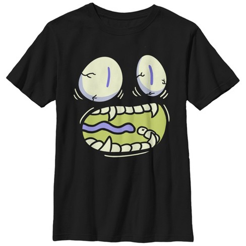 Boy's Lost Gods Halloween Scared Monster Face T-shirt : Target