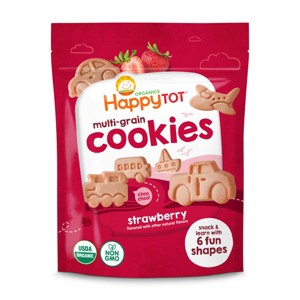 Happy Baby, Happy Family HappyTot Transportation Baby Cookies - Strawberry - 4.4oz - 1 of 4