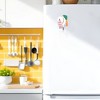 Unique Bargains Magnetic Refrigerator Magnet Orange White 1 Pc - 2 of 3