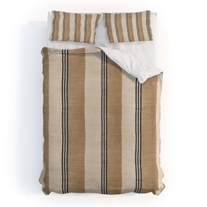 Deny Designs Holli Zollinger Stella West Sand Stripe Duvet Cover Bedding Set Beige - 1 of 4