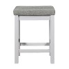 NicBex Round Dining Table Set for 3 Counter Height Dining Set with Drawer Built-in USB Ports Outlets and 3 Stools for Kitchen - 2 of 4