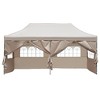 YOOCOZZ 10x20 Oxford Fabric Heavy-Duty Pop-Up Canopy Tent with 6 Sidewalls, UV-Resistant, Waterproof, and 3-Height Adjustable - 2 of 4