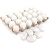 Joyfy 12 PCS Unpainted White Wooden Easter Eggs for Egg Hunt, Paintable Craft Eggs for Kids DIY Party Favors and Childrens Easter Game Activities - 3 of 3