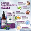 Mulittea Cortisol Liquid Drops Supplements for Women Men, Cortisol Detox Manager, Balance Mood, Focus, Sleep Support - 2 Fl.oz, Blueberry - 3 of 4