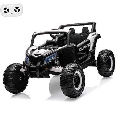 24V 2 Seater Ride on UTV Car for Big Kids,Electric Vehicle,Battery Powerd Electric Off-Road UTV Car w/Remote Control,2 * 200W Motor, Spring Suspension