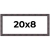 PosterPalooza | Panoramic Slim Profile Brown Picture Frame - UV Acrylic, Foam Board Backing, Hanging Hardware - 2 of 4