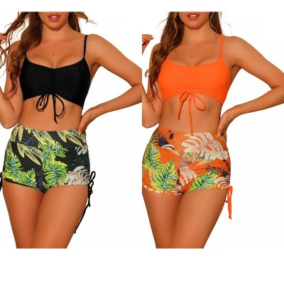 black, orange