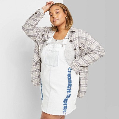 plus size denim dress target