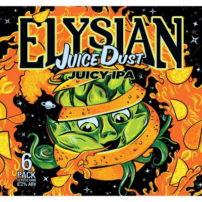 Elysian Juice Dust Ipa - 6pk/12 Fl Oz Cans : Target