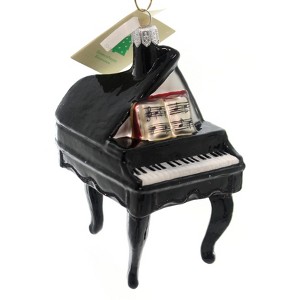 Tannenbaum Treasures 4.75 In Black Piano Ornament Music Keys Notes Tree Ornaments - 1 of 2