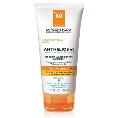  La Roche Posay Anthelios Cooling Water-Lotion Face and Body Sunscreen SPF 60 - 5.0 fl oz 