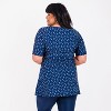 Calypsa Women's Plus Size Longer Length UPF 50+ Anna Swim Tunic - 2 of 4