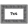 PosterPalooza | Photo Size Distressed Black Picture Frame - UV Acrylic, Foam Board Backing, Hanging Hardware - 2 of 4