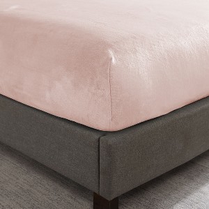 Swift Home | Flannel Plush 1-Piece Fitted Sheet - 1 of 4