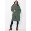 Woman Within Plus Size Rib Knit Collar Berber Jacket - 3 of 4
