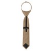 Jacob Alexander Young Boys' 11" Solid Color Pre-Tied Zipper Neck Tie - 3 of 4