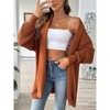 Coolmee Women Fashion Casual Oversized Open Front Long Sleeve Chunky Knit Cardigans Sweaters Outerwear Coats - 2 of 4