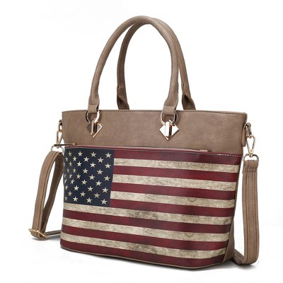 MKF Collection Lilian Vegan Leather Women’s FLAG Tote Bag by Mia K