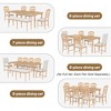 YOOCOZZ Vintage 6-Piece Dining Set with 82.7-Inch Extendable Table- Natural - 3 of 4