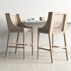 Christopher Knight Home Oneida Rustic Fabric Upholstered Wood and Cane 30 inch Barstools (Set of 2) - 2 of 4