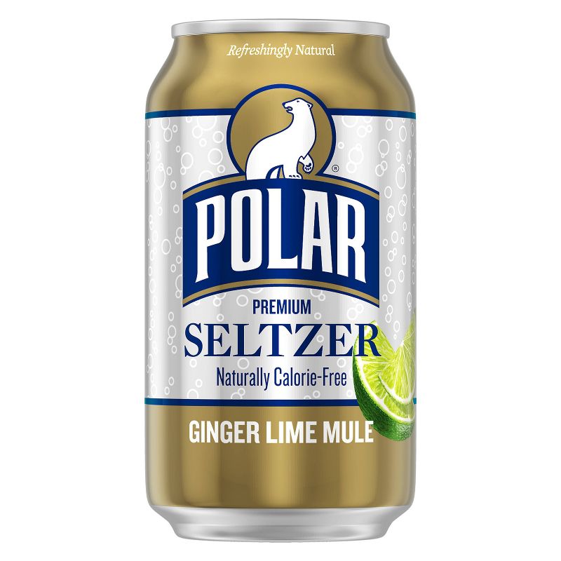 Polar Ginger Lime Mule Seltzer Water - 8pk/12 fl oz Cans, 2 of 4