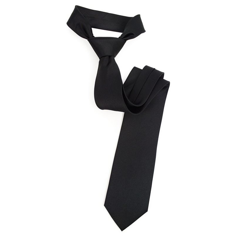Solid Color 3.5 Inch Wide And 62 Inch Extra Long Necktie For Big & Tall Men, 2 of 5
